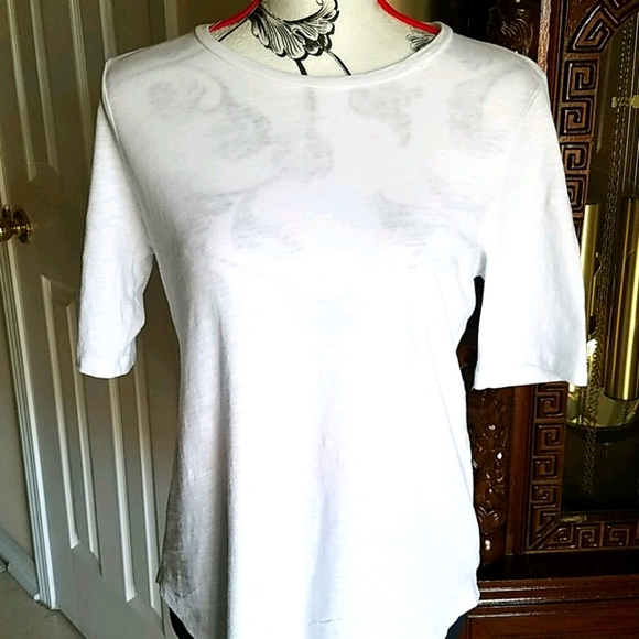Eileen Fisher Tops - Eileen Fisher, 0129, White Tee, Sz PS/PP